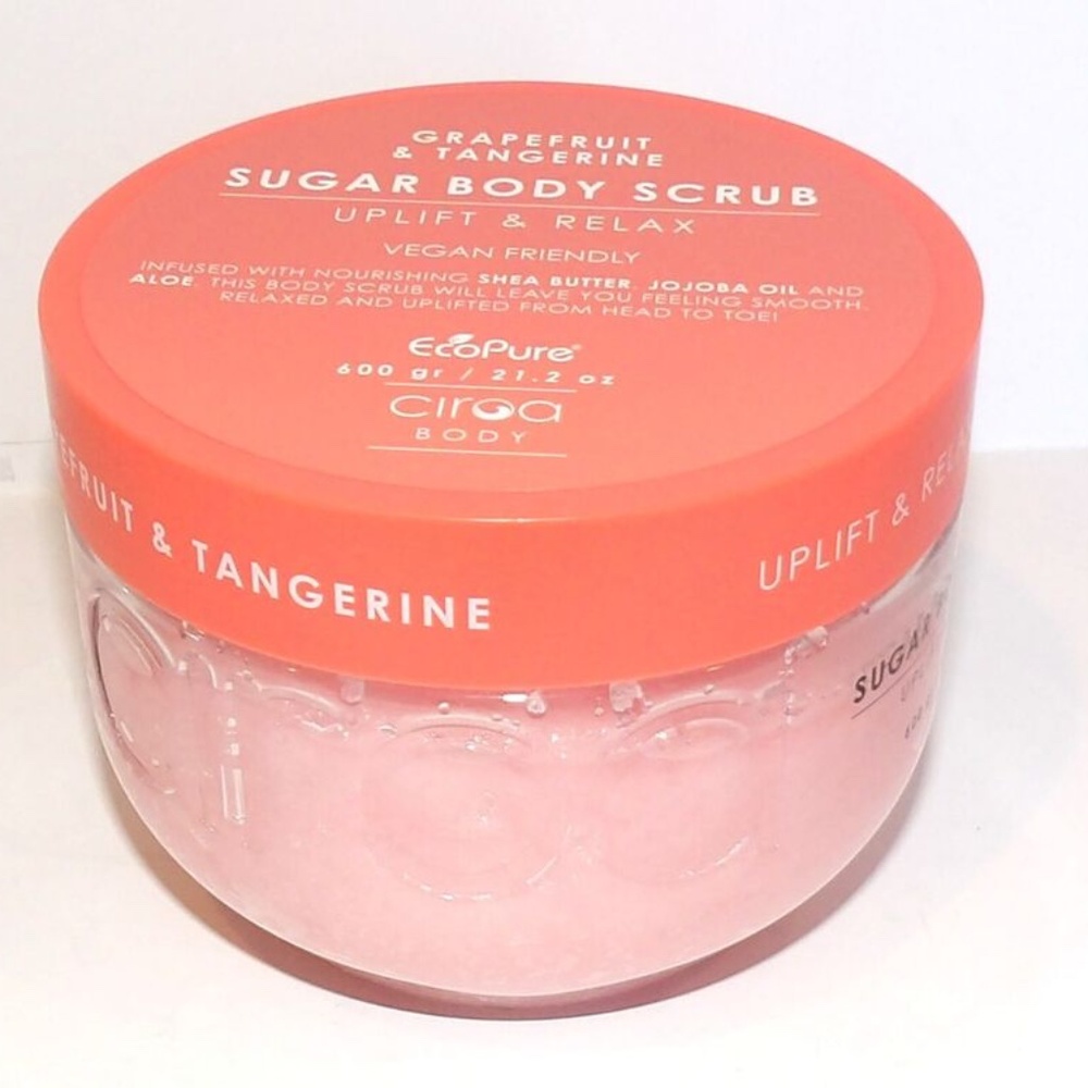 Ciroa, SUGAR BODY SCRUB, GRAPEFRUIT & TANGERINE, 21.2 oz
